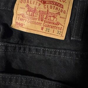 Levi's Men's black 560 Relaxed fit Jeans